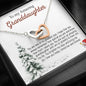 Grandmother to Granddaughter-You Brighten My Days, Hearts Necklace