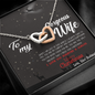 To My Gorgeous Wife-My Inspiration Hearts Necklace