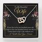 To My Beautiful Wife-"Life With You" Hearts Necklace