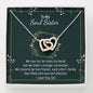 To My Soul Sister-"Best Friends by Choice" Hearts Necklace