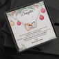 To Our Daughter-"Greatest Gift" Hearts Necklace