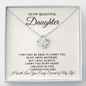 To My Beautiful Daughter-In My Heart Necklace
