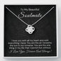 To My Beautiful Soulmate-"I Cannot Live Without You" Love Knot Necklace