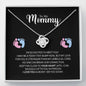 To My Mommy-"So Excited to Meet You" Love Necklace