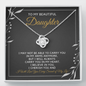 To My Beautiful Daughter-"Carry You" Necklace