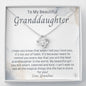 To My Beautiful Granddaughter-"Best Granddaughter" Necklace