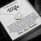 To My Beautiful Wife-"First and Last" Necklace