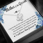Mother of the Groom-"I Appreciate You" Love Knot Necklace