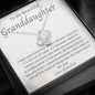 To My Beautiful Granddaughter-"Best Granddaughter" Necklace