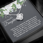 To My Beautiful Daughter-"Carry You in My Heart" Necklace