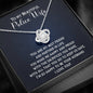 To My Beautiful Police Wife, My Partner in Life-Love Knot Necklace