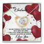 To My Soulmate-Eternally Bonded, Love Knot Necklace