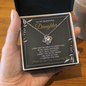 To My Beautiful Daughter-"Carry You" Necklace