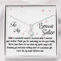 To My Bonus Sister-"You Lift My Spirit" Alluring Necklace