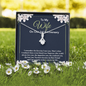 To My Wife On Our 1st Anniversary-"Our First Day" Alluring Necklace