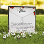 To My Mom-"Not Enough Words" Alluring Necklace