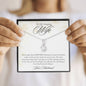To My Gorgeous Wife-"Never Forget That I Love You" Alluring Necklace