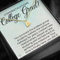 Congrats College Grad-"You Made It!" Sweetest Hearts Necklace (yellow gold)