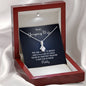To My Gorgeous Wife-"Sweetest Treasure" Alluring Necklace (mahogany box)