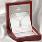 To My Maid of Honor-"I'm Lucky I have You" Alluring Necklace (Mahogany box)