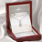 To My Amazing Daughter-"Strongest Heart" Alluring Necklace (mahogany box)