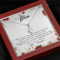 To My Mom-"Not Enough Words" Alluring Necklace