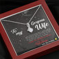 To My Gorgeous Wife-"My Inspiration" Alluring Necklace
