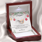 To Our Daughter-"Greatest Gift" Hearts Necklace