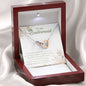 My Best Friend, My Bridesmaid-Hearts Necklace (mahogany box)