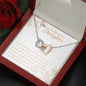 To My Beautiful Daughter-"The Best Thing" Hearts Necklace (mahogany box)