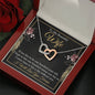 To My Beautiful Wife-"Life With You" Hearts Necklace