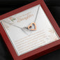 To My Beautiful Daughter-"The Best Thing" Hearts Necklace (mahogany box)
