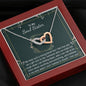 To My Soul Sister-"You Believe in Me" Hearts Necklace (mahogany box)