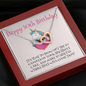 Happy 10th Birthday-"Special Wish" Hearts Necklace
