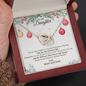 To Our Daughter-"Greatest Gift" Hearts Necklace