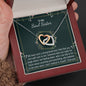 To My Soul Sister-"You Believe in Me" Hearts Necklace (mahogany box)