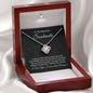 To My Beautiful Soulmate-"I Cannot Live Without You" Love Knot Necklace