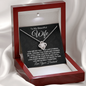 To My Beautiful Wife-"My First and Last" Necklace