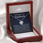 To My Soulmate-"Light Up the Dark" Necklace (mahogany box)