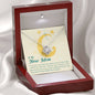To The New Mom-"Your Precious Baby" Necklace (mahogany box)