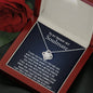 Our Soulmate Connection-Love Knot Necklace (mahogany box)