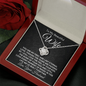 To My Beautiful Wife-"My First and Last" Necklace