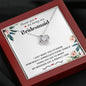 "Thank You for Being My Bridesmaid" Necklace Gift (mahogany box)