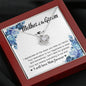 Mother of the Groom-"I Appreciate You" Love Knot Necklace (mahogany box)
