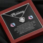 To My Mommy-"So Excited to Meet You" Love Necklace (mahogany box)