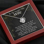 To My Smokin' Hot Wife-For Eternity-Necklace (mahogany box)