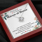 "Thank You for Being My Matron of Honor" Necklace Gift (mahogany box)
