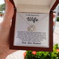 To My Beautiful Wife-"First and Last" Necklace