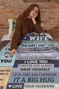 To My Wife-"Cozy Hug" Plush Blanket