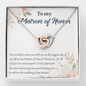 I'm So Lucky to Have You as My Matron of Honor-Hearts Necklace